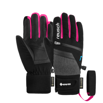 Reusch Travis GORE-TEX® Junior 6261302 7771 black grey pink 1